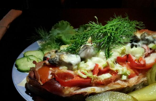 Scandinavian Open-Faced Baked Sandwich